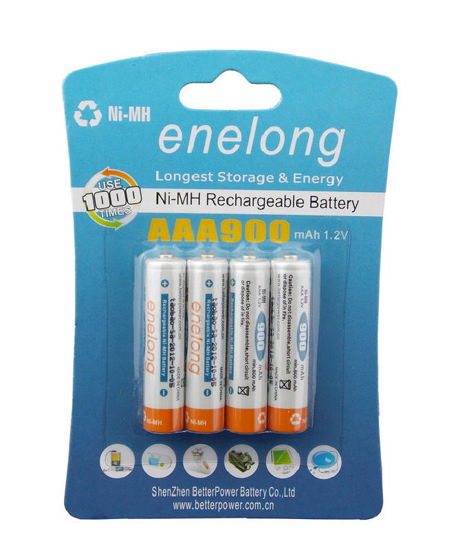 Аккумулятор BPI / Enelong 900 мАч Ni-Mh 1.2V тип АAА с низким саморазрядом (LSD) 
Аккумулятор BPI / Enelong 900 мАч Ni-Mh 1.2V тип АAА с низким саморазрядом (LSD)