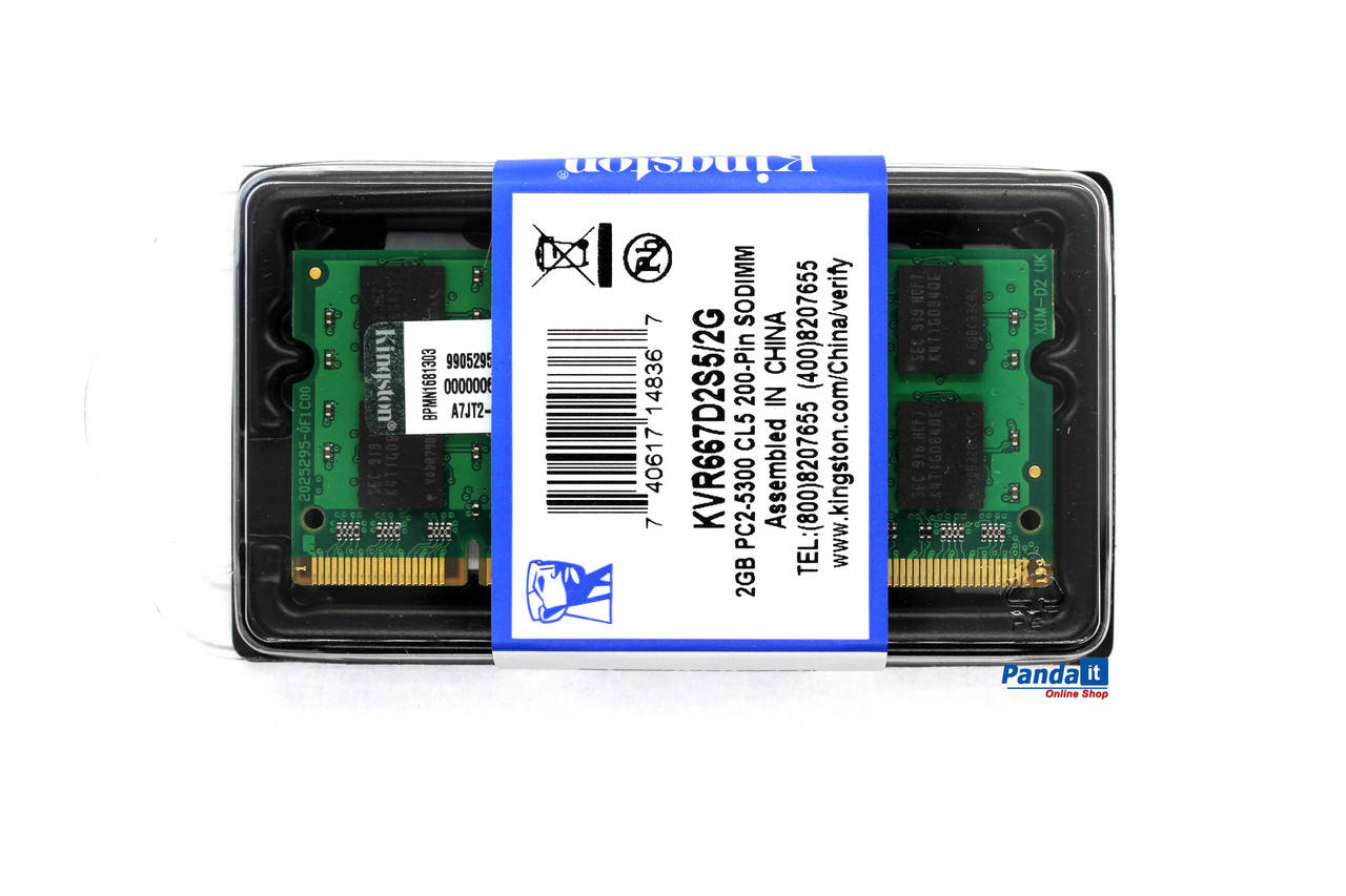 Оперативная память Kingston SODIMM DDR2-667 2048MB PC2-5300 (KVR667D2S5/2G) DDR2 2Gb 667Mhz
Оперативная память Kingston SODIMM DDR2-667 2048MB PC2-5300 (KVR667D2S5/2G) DDR2 2Gb 667Mhz