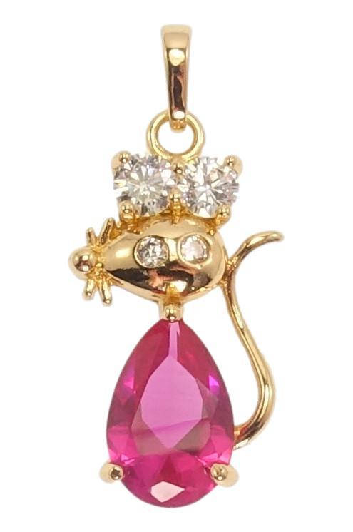 Кулон Xuping Позолота "Мышь Малиновый Кристалл"
Кулон Xuping Позолота "Мышь Малиновый Кристалл"