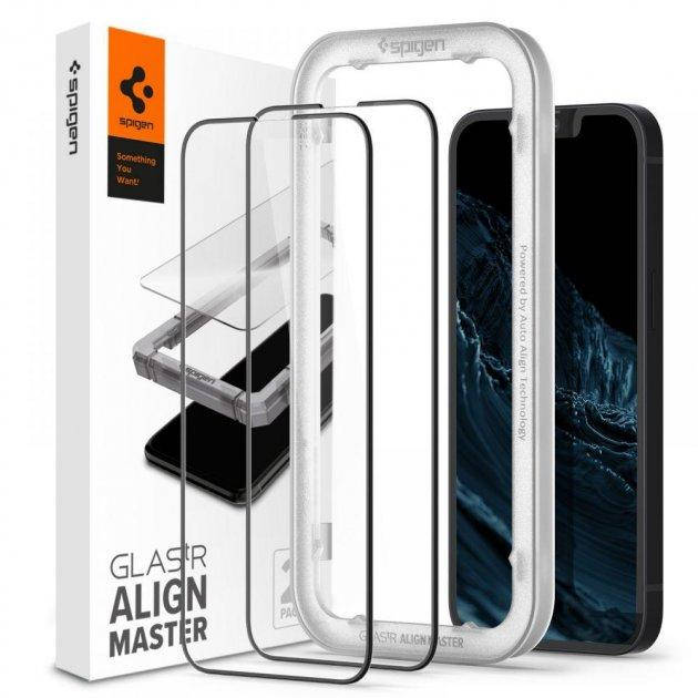 Защитное стекло Spigen для iPhone 13 / 13 Pro - Glas.tR AlignMaster (2 шт), Black (AGL03387), Прозрачный
Защитное стекло Spigen для iPhone 13 / 13 Pro - Glas.tR AlignMaster (2 шт), Black (AGL03387), Прозрачный