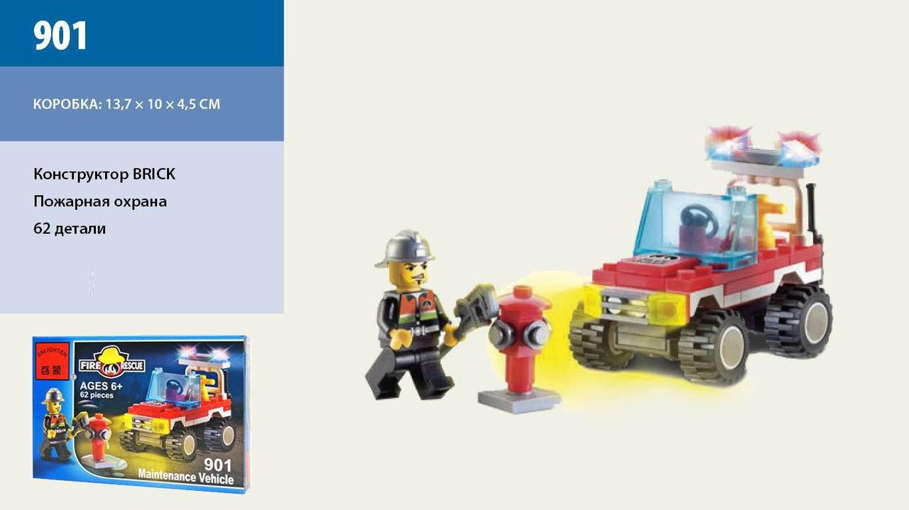 901 конструктор лего Brick Пожежна охорона,62 дет., см. описание 
901 конструктор лего Brick Пожежна охорона,62 дет., см. описание