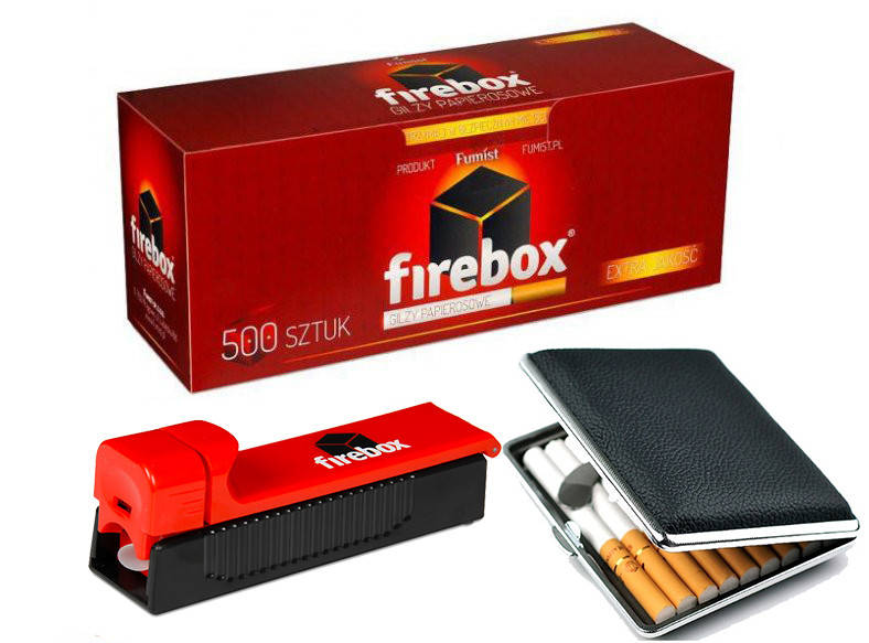Набор - Машинка ручная для сигарет Firebox + Гильзы Firebox 500шт + Портсигар на 20сигарет
Набор - Машинка ручная для сигарет Firebox + Гильзы Firebox 500шт + Портсигар на 20сигарет