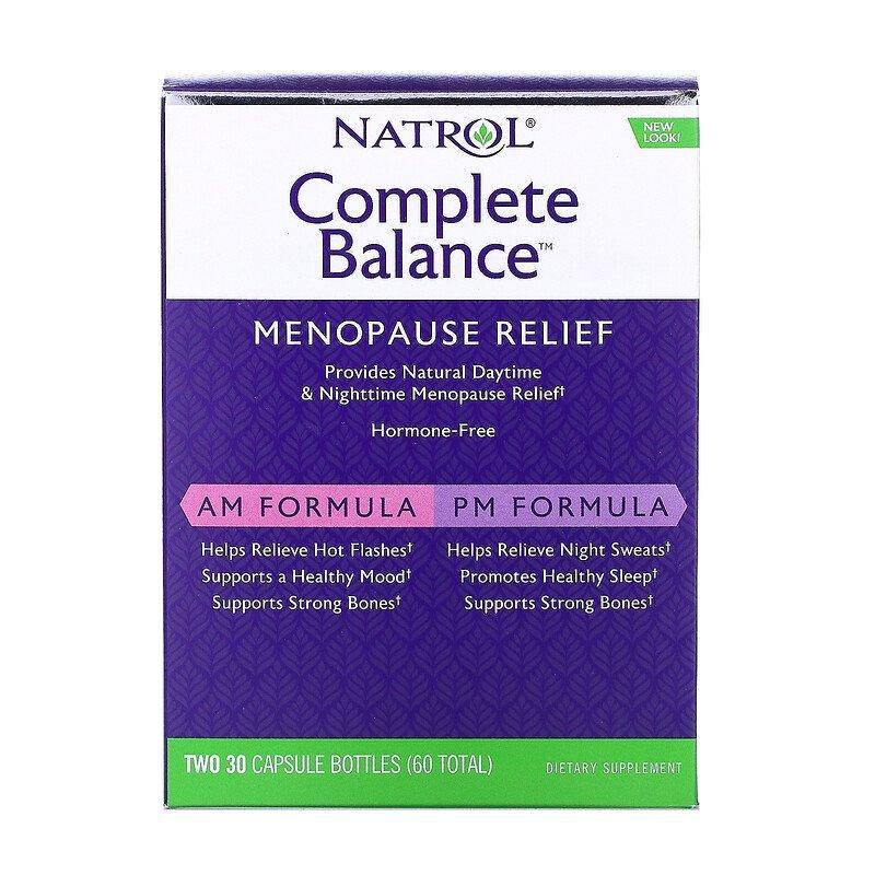 Менопауза полный комплекс, Complete Balance for Menopause, Natrol, 2 банки по 30 капсул
Менопауза полный комплекс, Complete Balance for Menopause, Natrol, 2 банки по 30 капсул