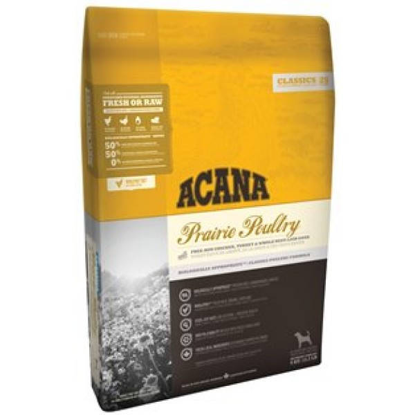 Корм Acana Prairie Poultry 17 кг - для дорослих собак середніх порід з м'ясом домашньої птиці
Корм Acana Prairie Poultry 17 кг - для дорослих собак середніх порід з м'ясом домашньої птиці