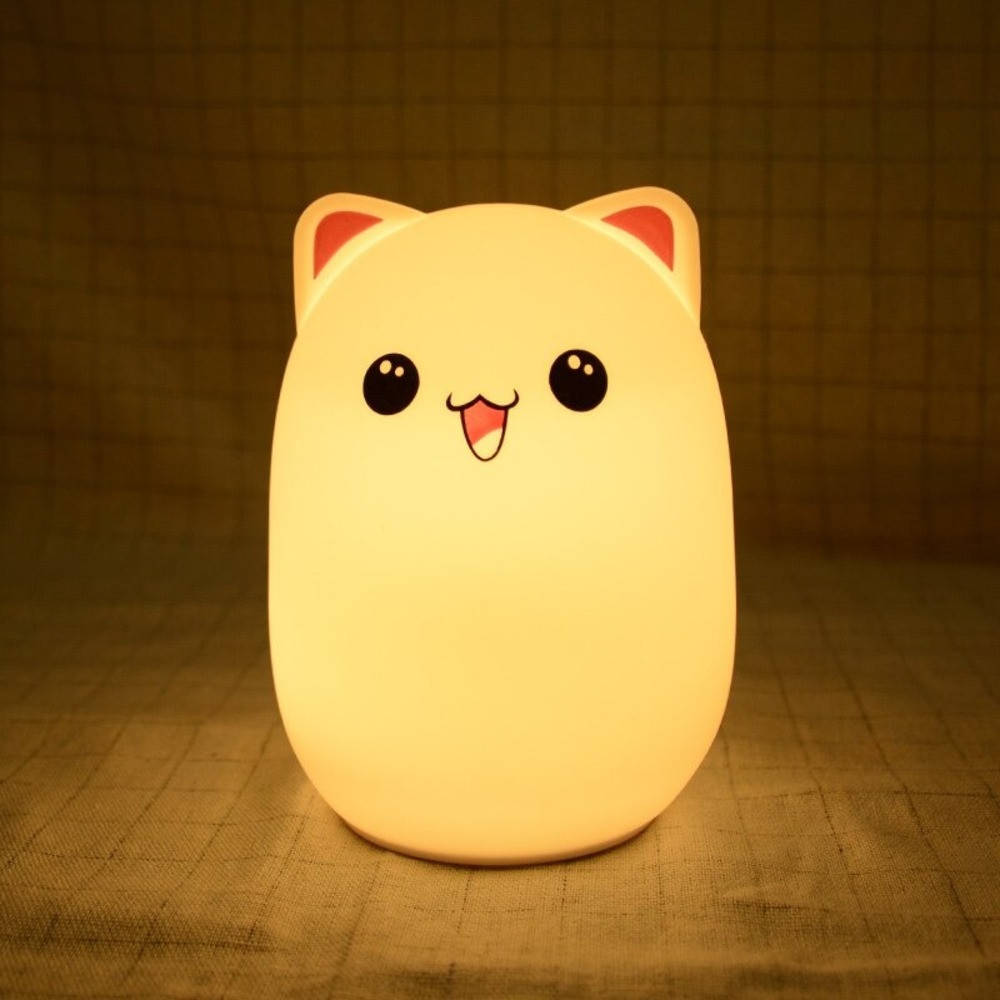 Силиконовый детский ночник "Котик" 7 Led цветов EL-543 / Ночник светильник на батарейках, Белый
Силиконовый детский ночник "Котик" 7 Led цветов EL-543 / Ночник светильник на батарейках, Белый