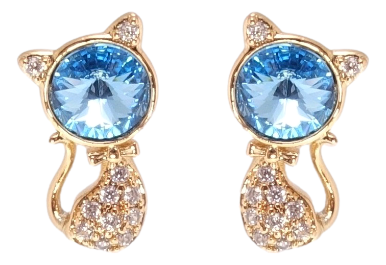 Серьги Xuping Позолота 18K с кр-ми Swarovski гвоздики (пусеты) "Кошки с кристаллами Aquamarine"
Серьги Xuping Позолота 18K с кр-ми Swarovski гвоздики (пусеты) "Кошки с кристаллами Aquamarine"
