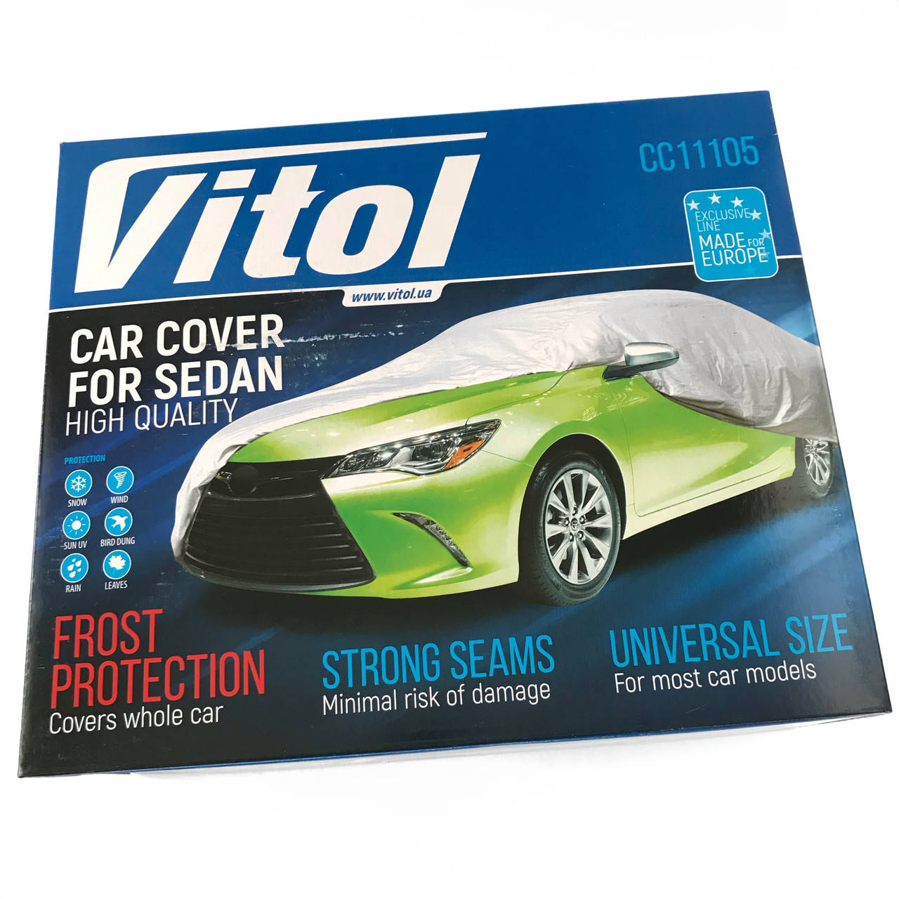 Тент автомобильный на седан Vitol СС11105 размер L(482х178х119 см), чехол на авто защитный, Серый
Тент автомобильный на седан Vitol СС11105 размер L(482х178х119 см), чехол на авто защитный, Серый