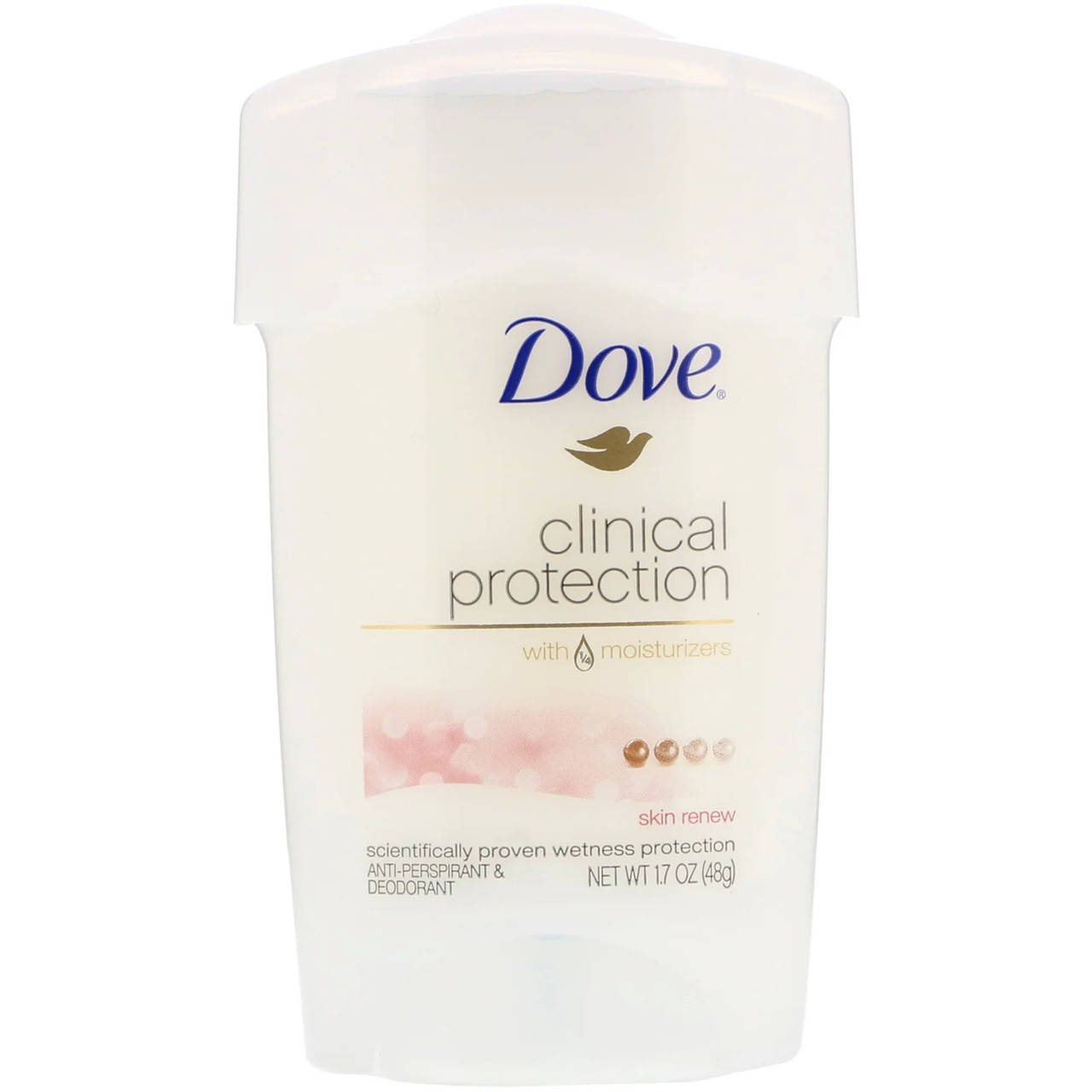 Дезодорант Dove, Clinical Protection, дезодорант-антиперспирант, «Обновление кожи», 48 г (1,7 унции) -
Дезодорант Dove, Clinical Protection, дезодорант-антиперспирант, «Обновление кожи», 48 г (1,7 унции) -
