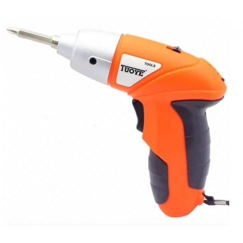 Электрическая отвертка-шуруповерт TUOYE на аккумуляторе 
Электрическая отвертка-шуруповерт TUOYE на аккумуляторе
