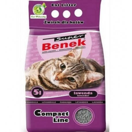 Super Benek Бентонитовый компактный наполнитель для кошачьего туалета с ароматом лаванды 5л
Super Benek Бентонитовый компактный наполнитель для кошачьего туалета с ароматом лаванды 5л