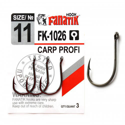 Гачок Fanatik CARP PROFI FK-1026 №11 
Гачок Fanatik CARP PROFI FK-1026 №11