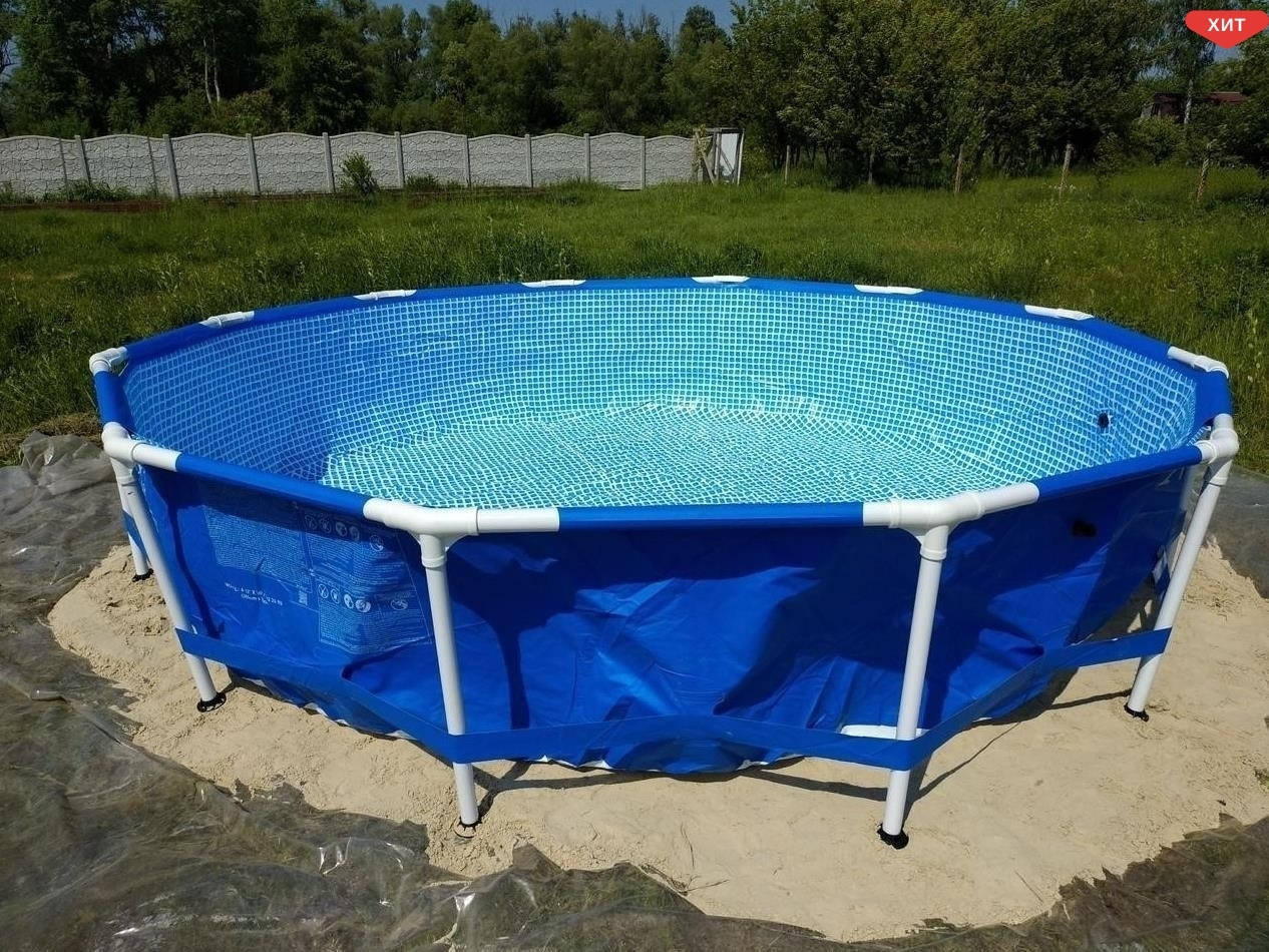 Каркасный бассейн круглый для дачи всей семьи прочный «Intex» Metal Frame™ 28212 , объем 6503 л
Каркасный бассейн круглый для дачи всей семьи прочный «Intex» Metal Frame™ 28212 , объем 6503 л