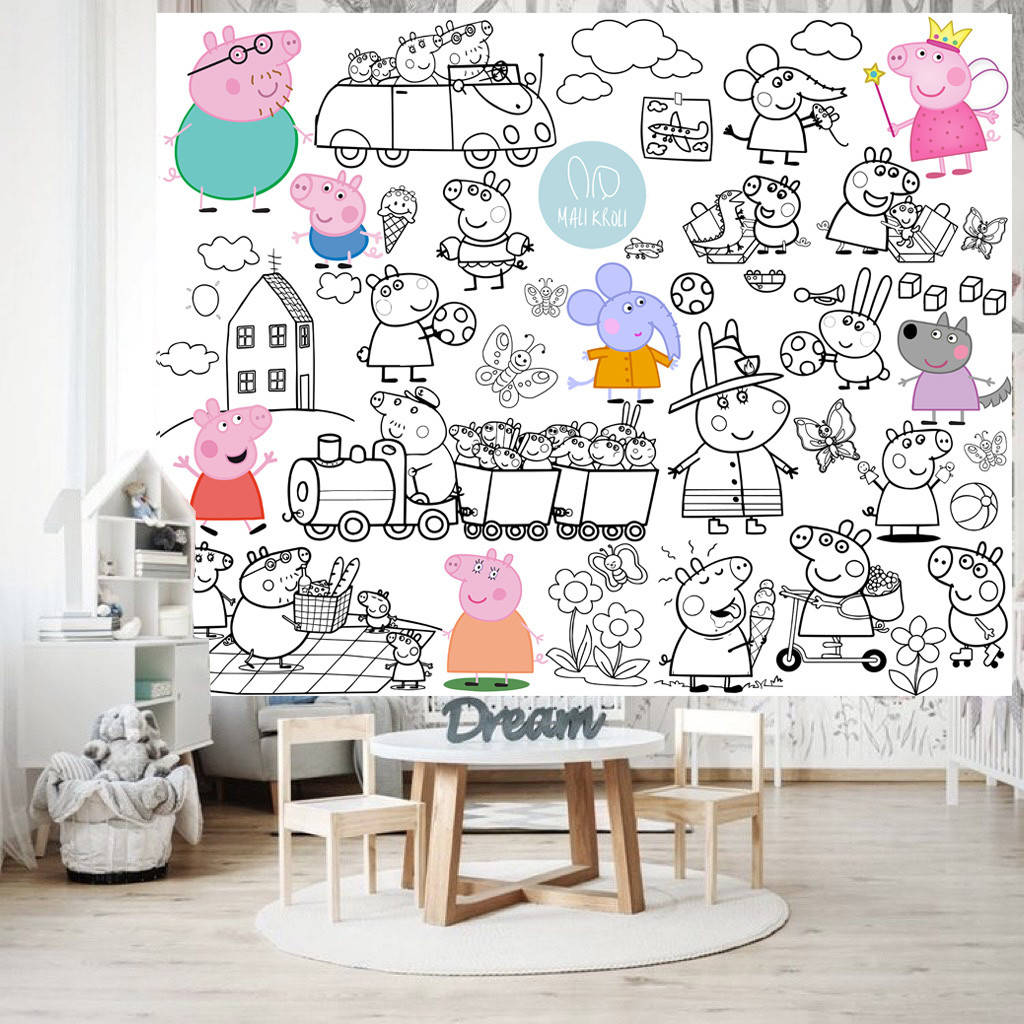 Раскраска Свинка Пеппа / Peppa Pig, Мега большая раскраска, набор с фломастерами, 120 х150 см
Раскраска Свинка Пеппа / Peppa Pig, Мега большая раскраска, набор с фломастерами, 120 х150 см