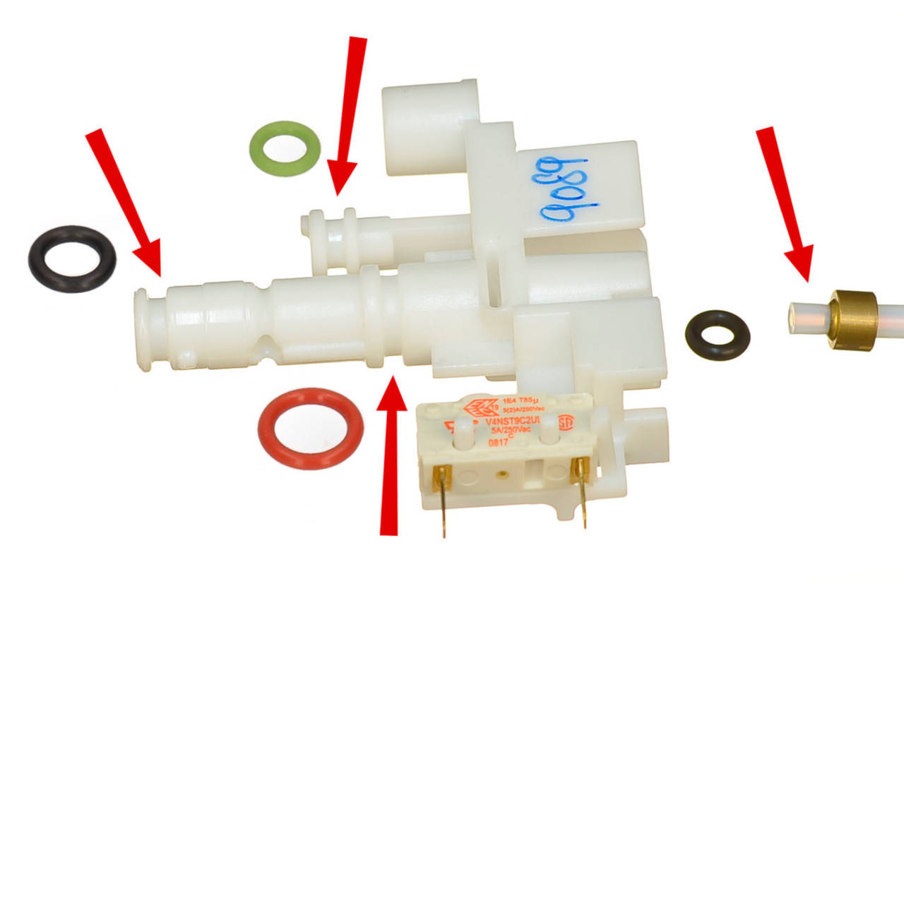 Ремкомплект штуцера-переходника на капучинатор кофемашины DeLonghi EAM/ECA/ESAM-серии
Ремкомплект штуцера-переходника на капучинатор кофемашины DeLonghi EAM/ECA/ESAM-серии