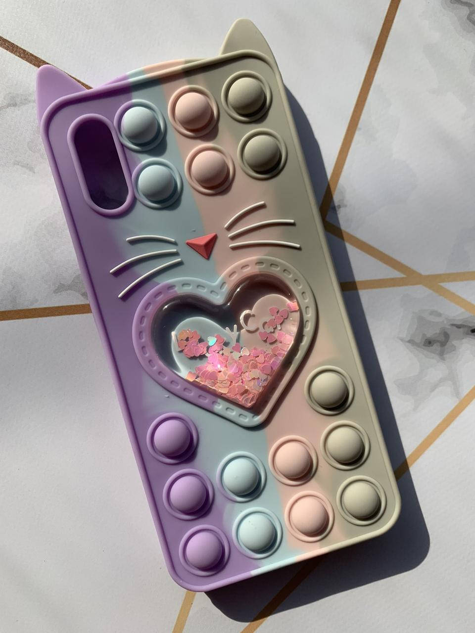 Чехол Попит Антистресс Поп-Ит Pop It для Xiaomi Redmi 9А Поп ит Котик с сердечком фиолетово - серый, Разные цвета
Чехол Попит Антистресс Поп-Ит Pop It для Xiaomi Redmi 9А Поп ит Котик с сердечком фиолетово - серый, Разные цвета