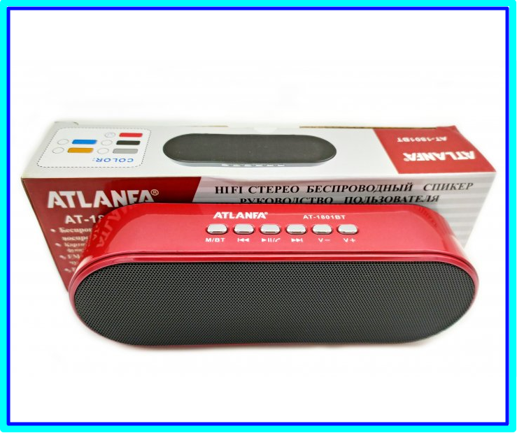 Портативный радиоприемник колонка ATLANFA 1801BT, карманный приемник колонка с USB,Bluetooth, сабвуфер
Портативный радиоприемник колонка ATLANFA 1801BT, карманный приемник колонка с USB,Bluetooth, сабвуфер