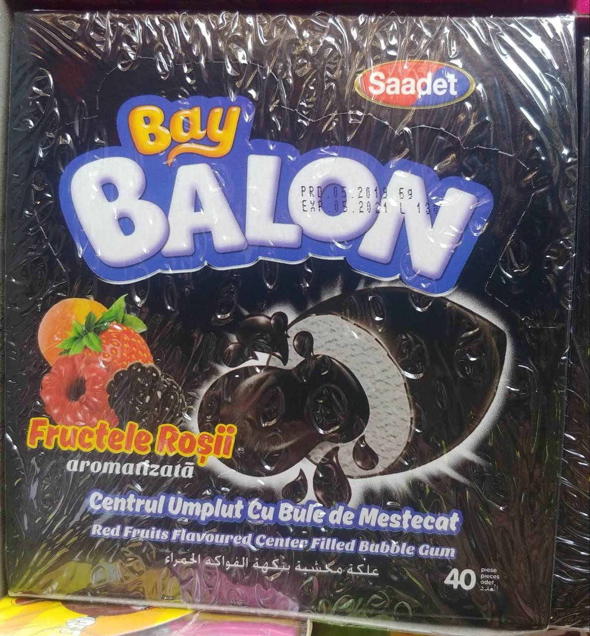 Bay Balon Extra Black Tutti Frutti жевательная резинка с жидким центром 40 шт Saadet Турция
Bay Balon Extra Black Tutti Frutti жевательная резинка с жидким центром 40 шт Saadet Турция