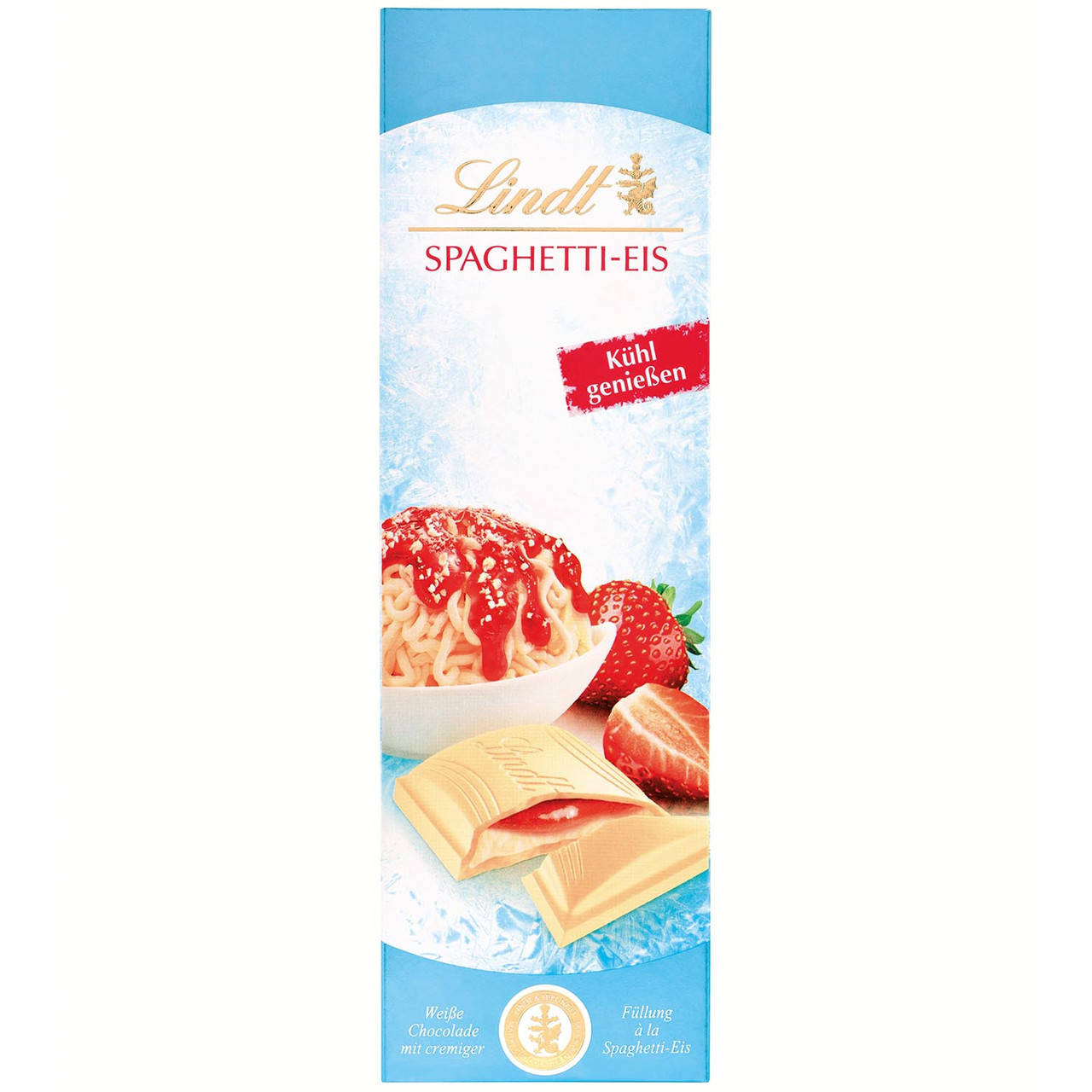 Шоколад Lindt White Chocolate Spaghetti Eis 100 g 
Шоколад Lindt White Chocolate Spaghetti Eis 100 g