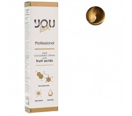 Стойкая профессиональная крем-краска You Look Professional 9.7 Очень Светлый Блонд Каштановый 60 мл.
Стойкая профессиональная крем-краска You Look Professional 9.7 Очень Светлый Блонд Каштановый 60 мл.