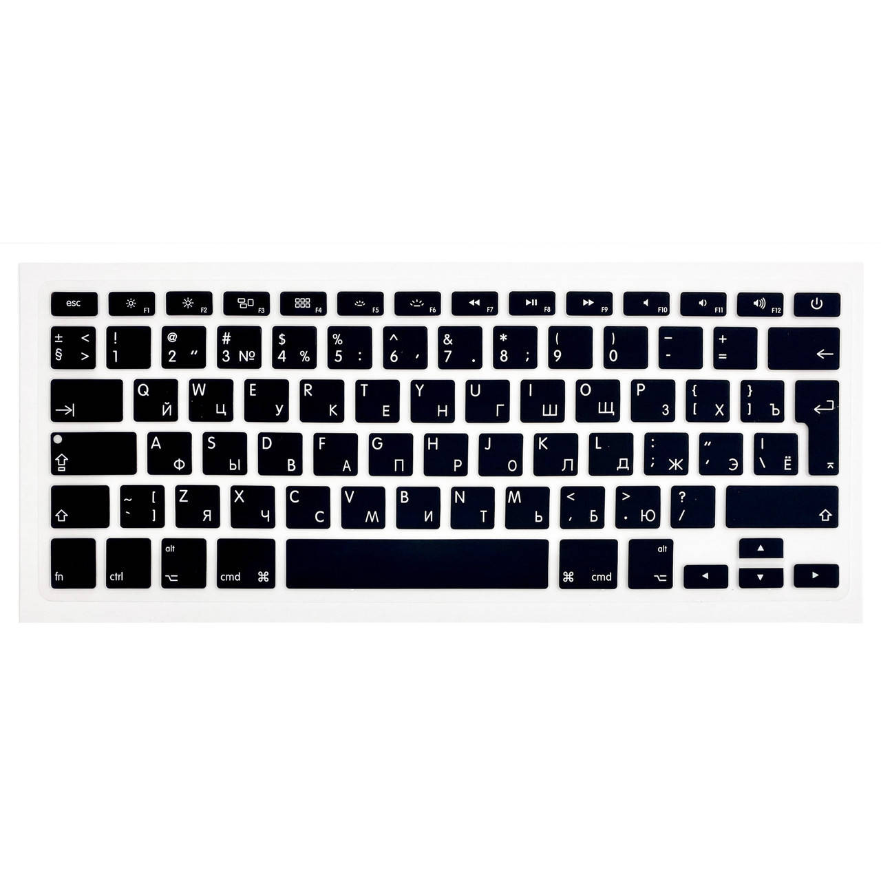 Накладка силикон на клавиатуру для Apple MacBook Pro 13" A1278 (2009 - 2012) UK (010469) (black), Черный
Накладка силикон на клавиатуру для Apple MacBook Pro 13" A1278 (2009 - 2012) UK (010469) (black), Черный