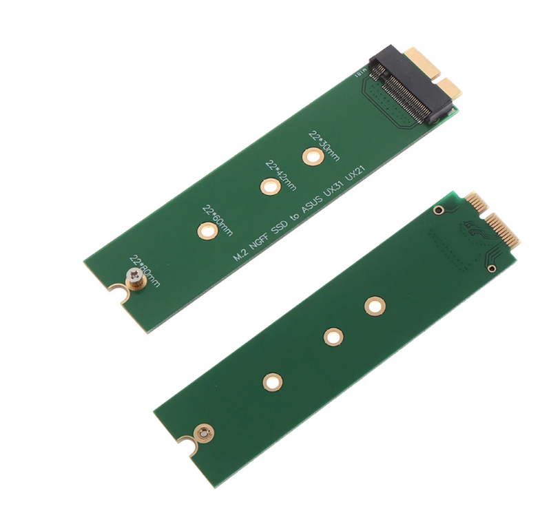 Адаптер перехідник для SSD M.2 NGFF диска Asus Zenbook UX31 UX21 UX21E UX31A
Адаптер перехідник для SSD M.2 NGFF диска Asus Zenbook UX31 UX21 UX21E UX31A