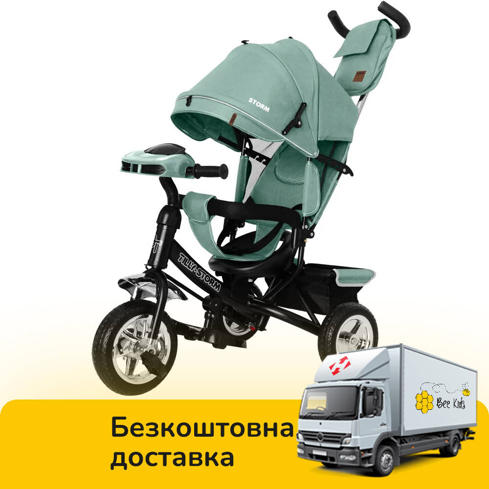 Велосипед трехколесный с родительской ручкой TILLY Storm T-349/2 Зеленый | Велосипед-коляска, Зелёный
Велосипед трехколесный с родительской ручкой TILLY Storm T-349/2 Зеленый | Велосипед-коляска, Зелёный