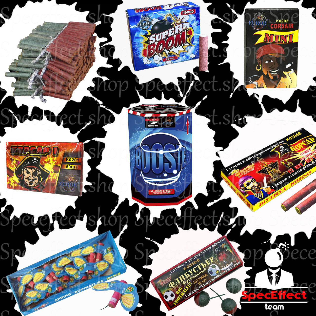 Набор Петард Mini Boom + Фейерверк
Набор Петард Mini Boom + Фейерверк