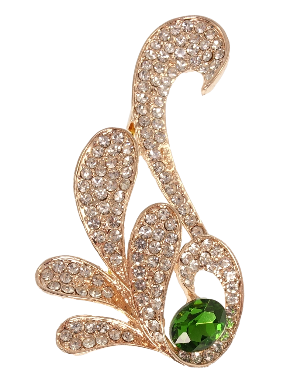 Брошь "Композиция со стразами и зеленым кристаллом"
Брошь "Композиция со стразами и зеленым кристаллом"