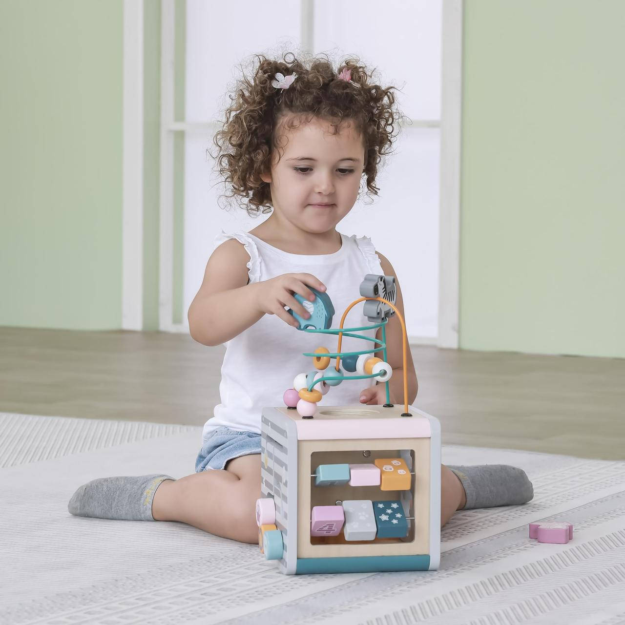 5 в 1 Бизикуб для детей Viga Toys PolarB Деревянный логический куб (44030), Разные цвета
5 в 1 Бизикуб для детей Viga Toys PolarB Деревянный логический куб (44030), Разные цвета