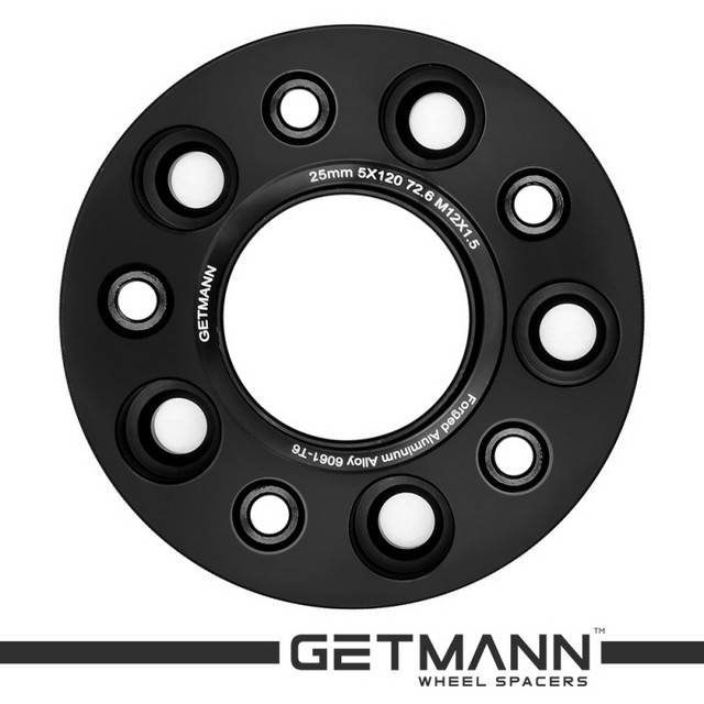 Автомобильное расширительное кольцо (Spacer) GETMANN H = 25 мм PCD5x120 DIA72.6, Футорки 12х1.5 Кованая/Черная
Автомобильное расширительное кольцо (Spacer) GETMANN H = 25 мм PCD5x120 DIA72.6, Футорки 12х1.5 Кованая/Черная