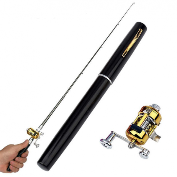 Складная телескопическая удочка ручка спининг Fishing Rod в виде ручки походная портативная, Черный
Складная телескопическая удочка ручка спининг Fishing Rod в виде ручки походная портативная, Черный