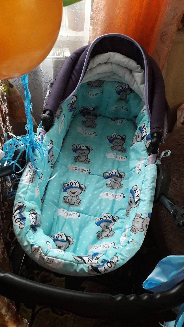 Бортики + матрасик в коляску " тедди" 
Бортики + матрасик в коляску " тедди"