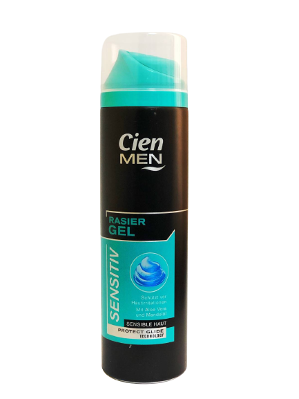 Гель для бритья Нежное прикосновение для чувствительной кожи Cien Men Sensitive Gel 200 мл.
Гель для бритья Нежное прикосновение для чувствительной кожи Cien Men Sensitive Gel 200 мл.