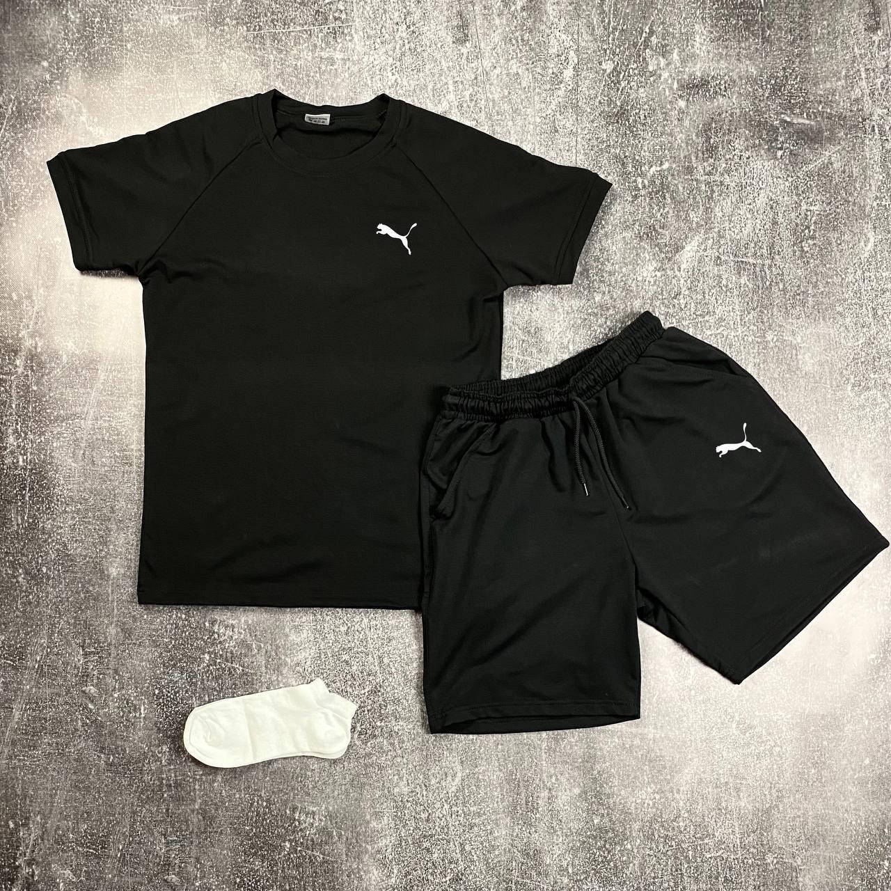 Летний Спортивный Костюм Puma Шорты и Футболка Пума Двухнитка (Размеры S M L XL )* КК, Черный
Летний Спортивный Костюм Puma Шорты и Футболка Пума Двухнитка (Размеры S M L XL )* КК, Черный