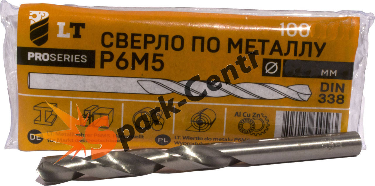 Сверло Ø 10,5 мм по металлу P6M5 спиральное с цилиндрическим хвостовиком DIN 338 G (ГОСТ 10902-77)
Сверло Ø 10,5 мм по металлу P6M5 спиральное с цилиндрическим хвостовиком DIN 338 G (ГОСТ 10902-77)