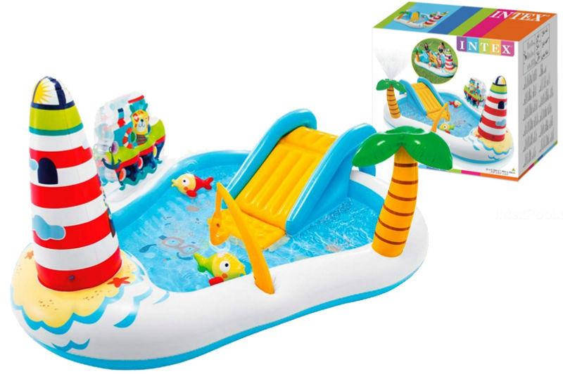 Игровой центр бассейн с горкой фонтанами игрушками и мячами Intex 57162 Веселая рыбалка 218Х188Х99 см
Игровой центр бассейн с горкой фонтанами игрушками и мячами Intex 57162 Веселая рыбалка 218Х188Х99 см