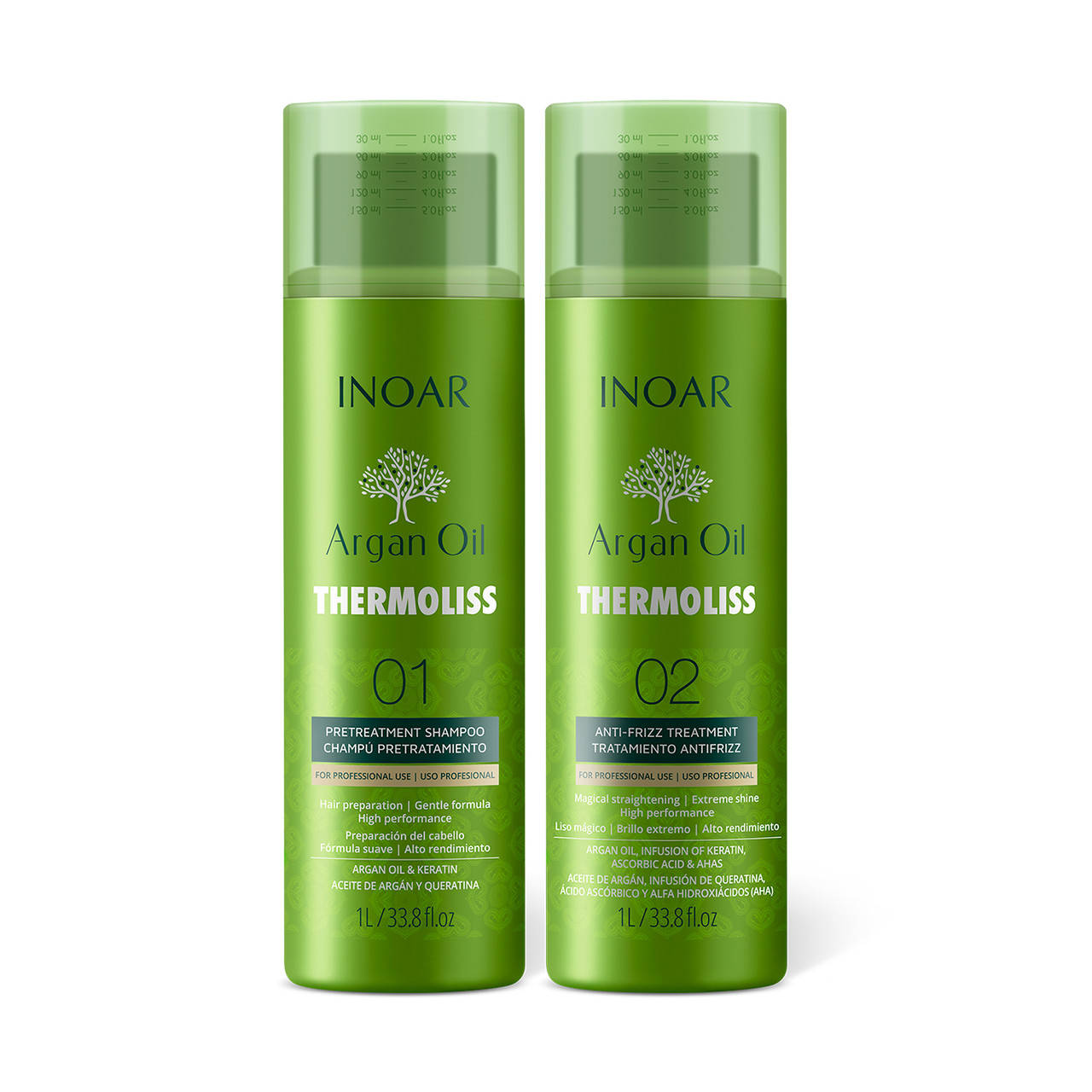 Нанопластика Веганская для натуральных волос, Набор - Inoar Argan Oil Thermoliss, 2х1000 ml
Нанопластика Веганская для натуральных волос, Набор - Inoar Argan Oil Thermoliss, 2х1000 ml