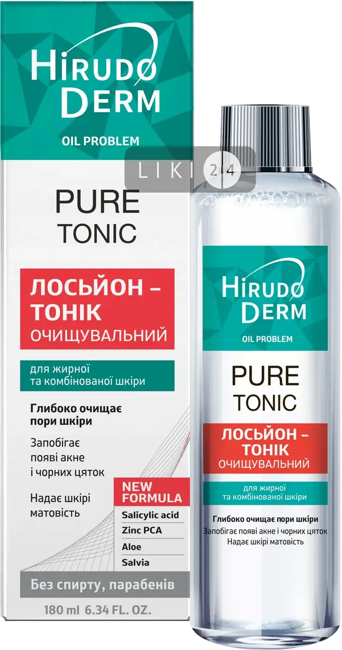 Лосьон-тоник для лица Hirudo Derm Oil Problem Pure Tonic нормализующее для жирной и комбинированной кожи 180
Лосьон-тоник для лица Hirudo Derm Oil Problem Pure Tonic нормализующее для жирной и комбинированной кожи 180