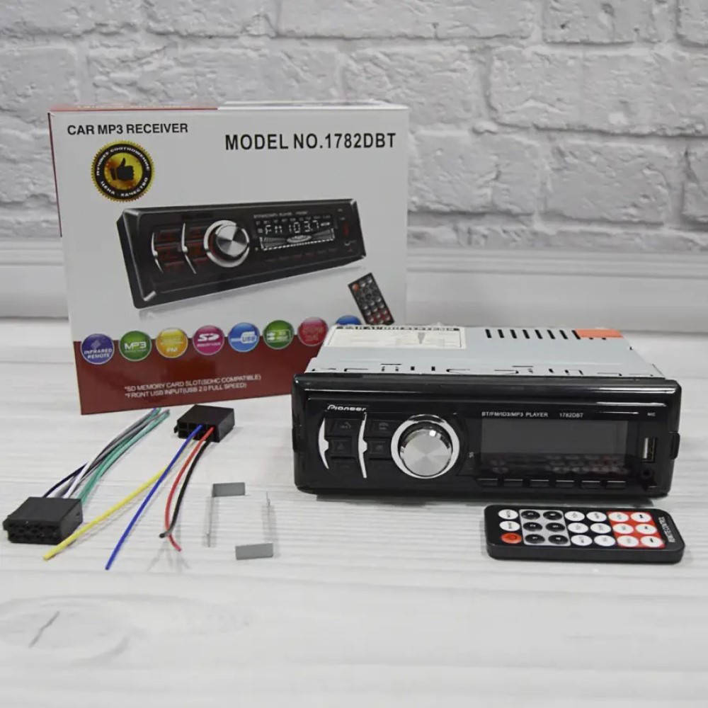 Автомагнитола MP3 1DIN 1782BT (FM, 2USB, AUX, TF Card, Bluetooth) / Магнитола для автомобиля
Автомагнитола MP3 1DIN 1782BT (FM, 2USB, AUX, TF Card, Bluetooth) / Магнитола для автомобиля