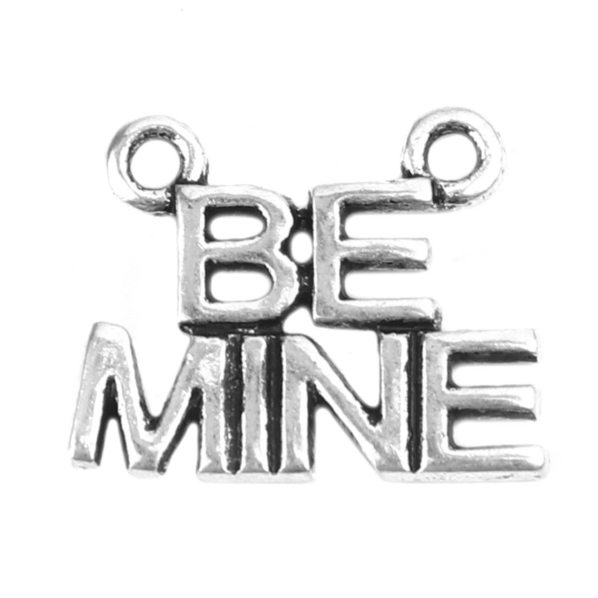 Подвеска " BE MINE " - Будь моим, Античное серебро, Цинковый сплав, 16 мм x 12 мм
Подвеска " BE MINE " - Будь моим, Античное серебро, Цинковый сплав, 16 мм x 12 мм