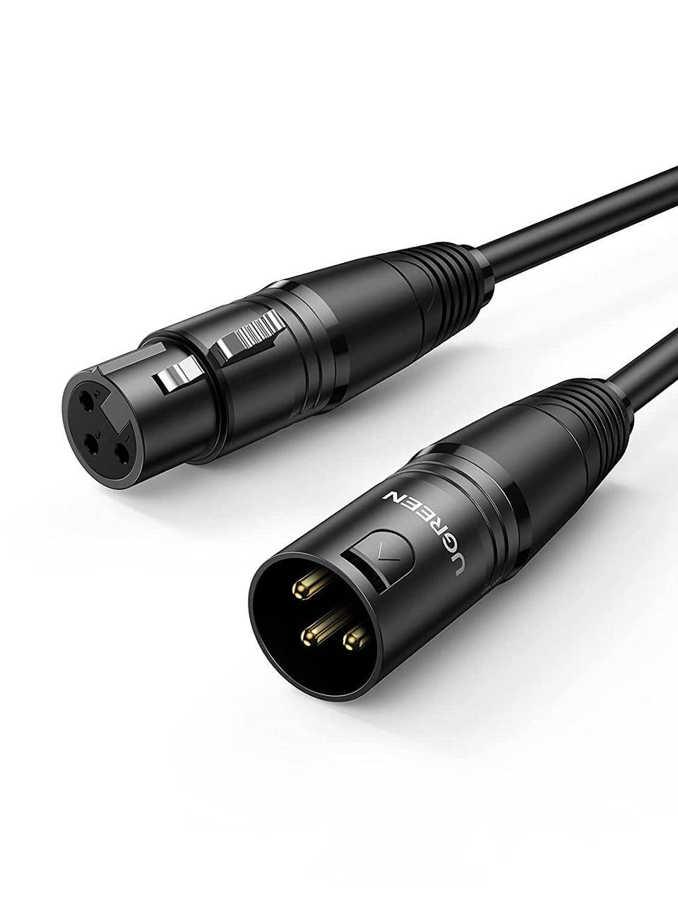 UGREEN XLR Кабель 3м Микрофон XLR Удлинитель от Мужчины к Женщине XLR Разъем Удлинитель Шнур для аудиосистемы, Черный
UGREEN XLR Кабель 3м Микрофон XLR Удлинитель от Мужчины к Женщине XLR Разъем Удлинитель Шнур для аудиосистемы, Черный