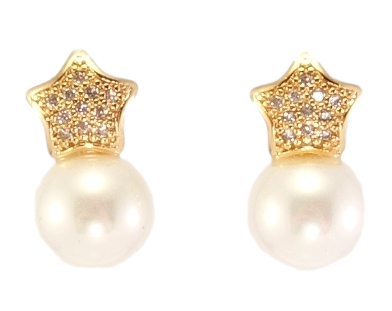 Серьги Xuping Позолота 18K гвоздики (пусеты) "Звездочки с жемчугом"
Серьги Xuping Позолота 18K гвоздики (пусеты) "Звездочки с жемчугом"