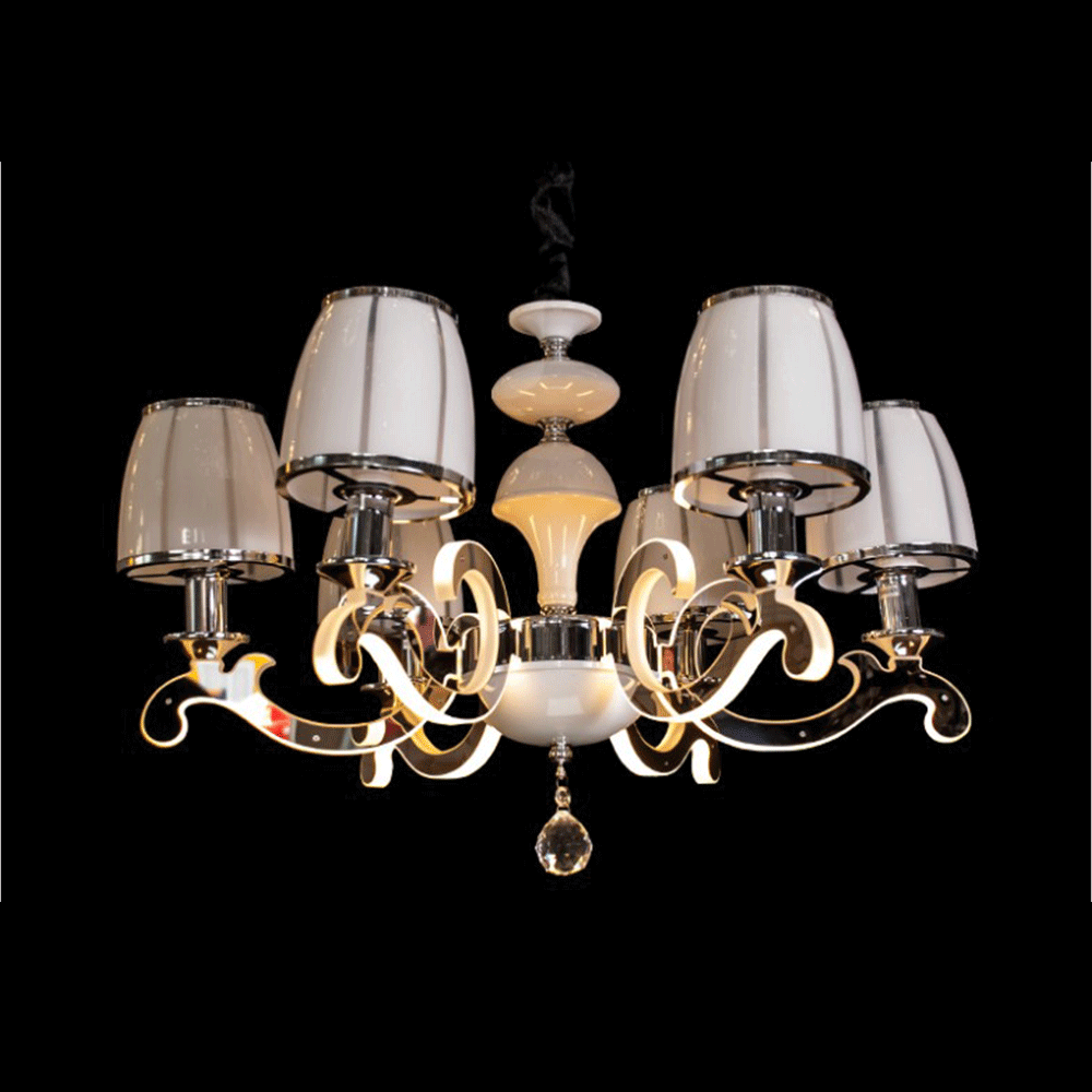 Современная классическая люстра на 6 лампочек СветМира с LED подсветкой рожков LS-9427/6
Современная классическая люстра на 6 лампочек СветМира с LED подсветкой рожков LS-9427/6