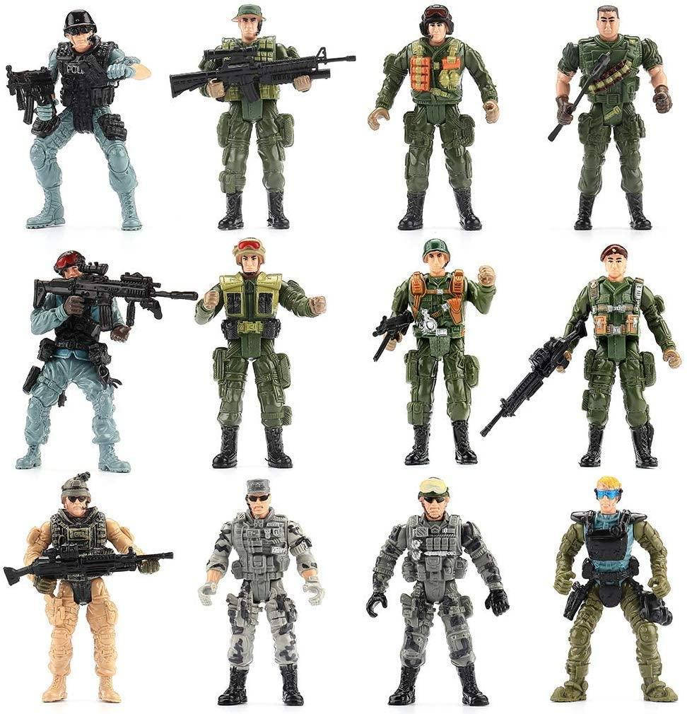 Игрушечные фигурки солдатиков армии США и спецназа, игровой набор с военным оружием, аксессуары
Игрушечные фигурки солдатиков армии США и спецназа, игровой набор с военным оружием, аксессуары