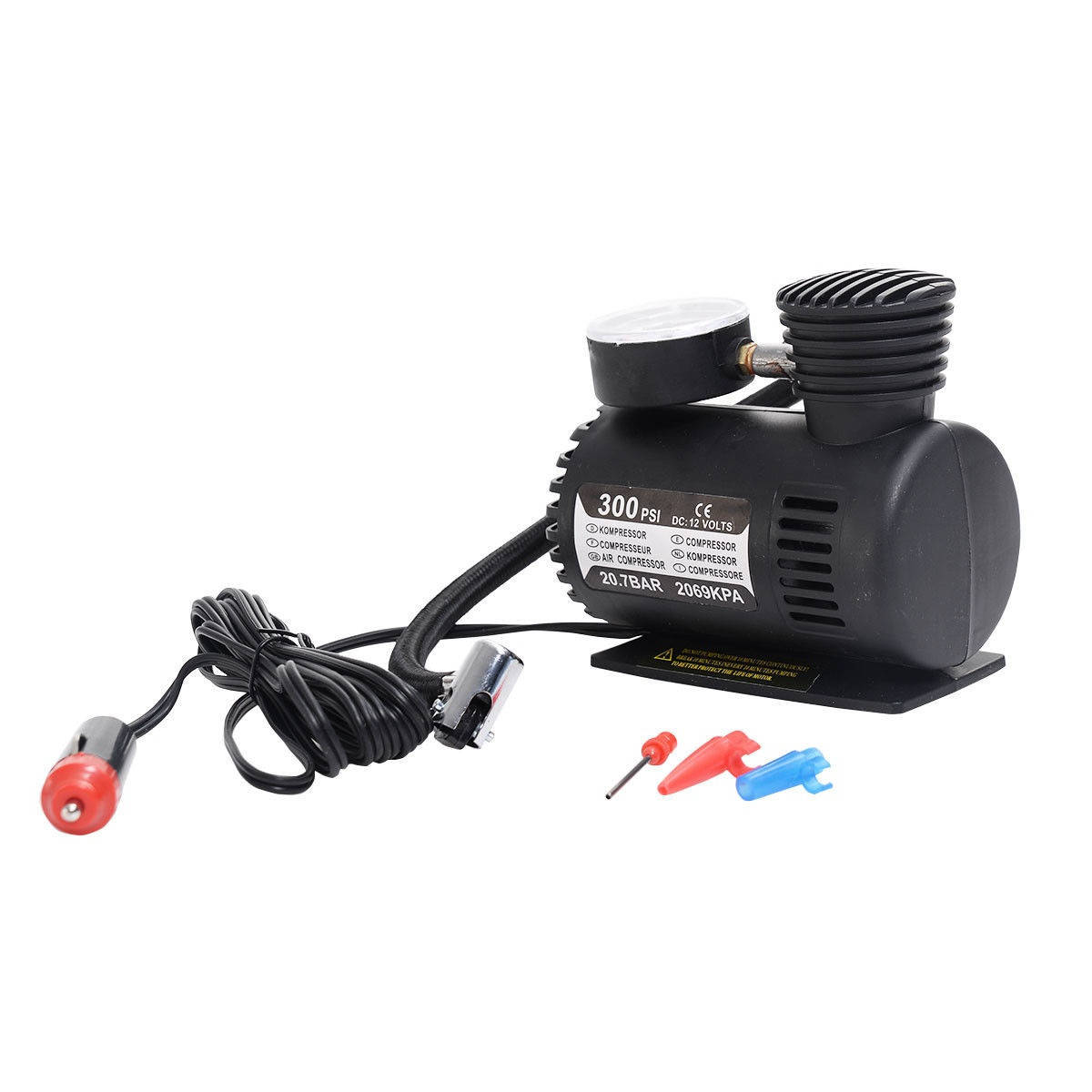 Воздушный компрессор Air Compressor 300pi DC-12V PSI в авто портативный насос многофункциональный
Воздушный компрессор Air Compressor 300pi DC-12V PSI в авто портативный насос многофункциональный