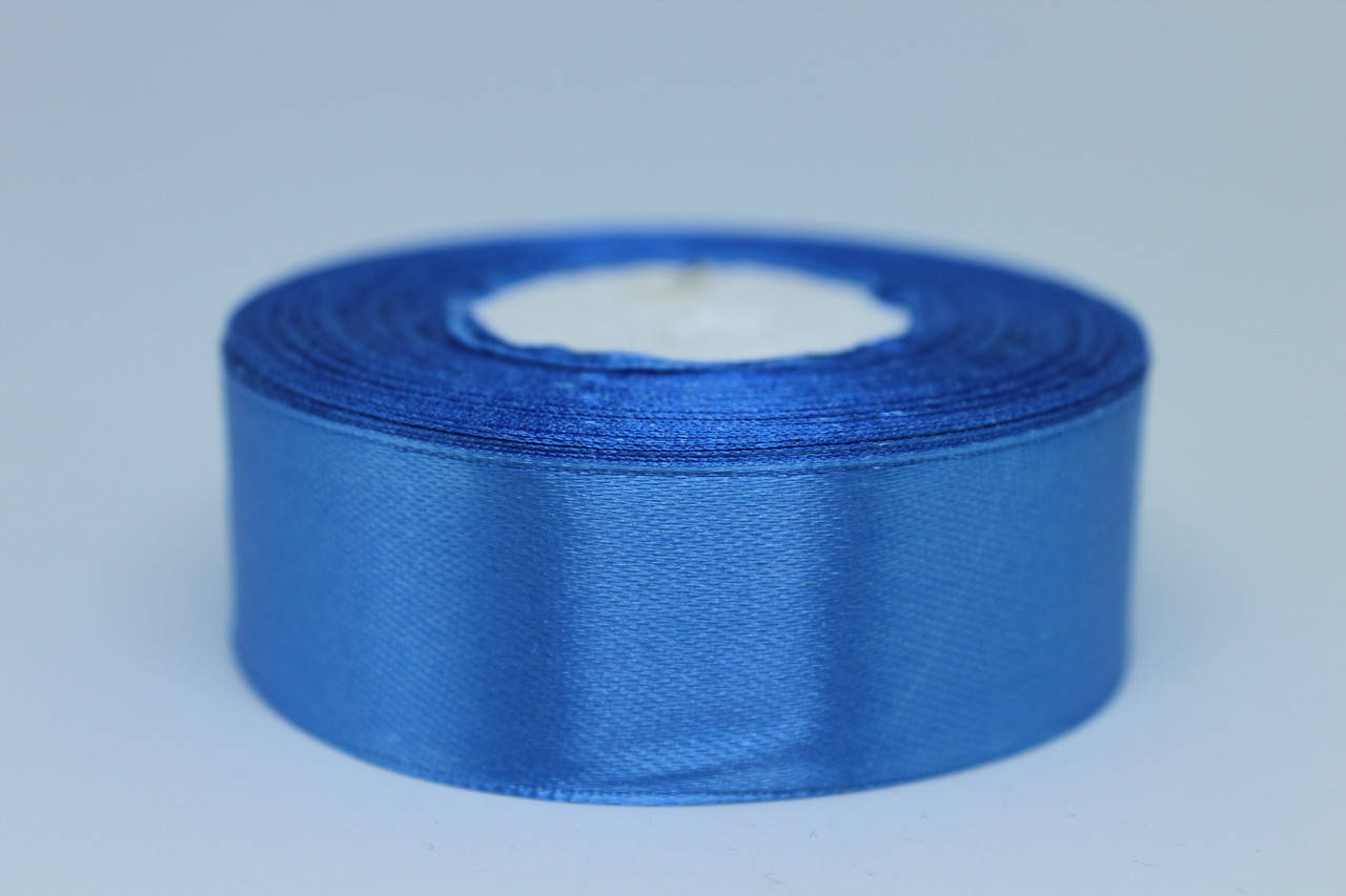 Лента атласная 2,5 см, синяя №121 
Лента атласная 2,5 см, синяя №121