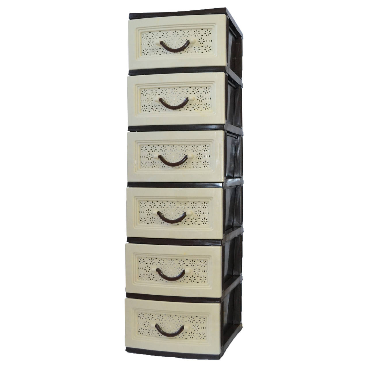 Комод пластиковый Life 6 ящиков. 122х36х41 
Комод пластиковый Life 6 ящиков. 122х36х41