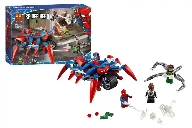 Конструктор "SUPER HEROES" "SPIDERMAN: Людина павук проти Доктора" 252 дет. 11498 р.29*20*6см.
Конструктор "SUPER HEROES" "SPIDERMAN: Людина павук проти Доктора" 252 дет. 11498 р.29*20*6см.