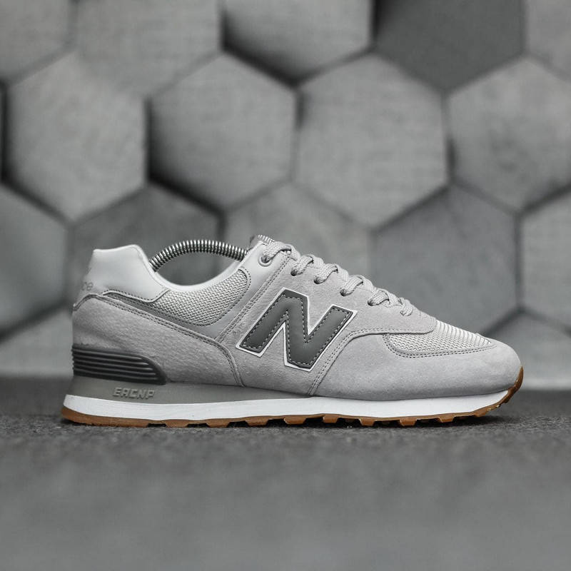 Мужские кроссовки New Balance 574 Light Grey светло-серые (41-46), Светло-серый