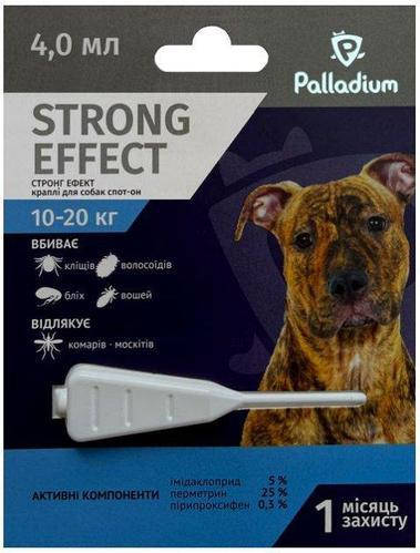 Краплі на холку проти бліх і кліщів Palladium Strong Effect для собак вагою 10-20 кг, капли от блох для собак
Краплі на холку проти бліх і кліщів Palladium Strong Effect для собак вагою 10-20 кг, капли от блох для собак